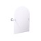 Pipeline Collection Frameless Arched Top Wall Mounted Tilt Mirror - Matte White